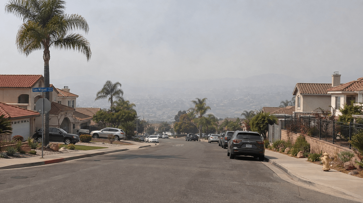 Live Chula Vista, CA Wildfire & Smoke Map Today: Local AQI and Indoor Protection