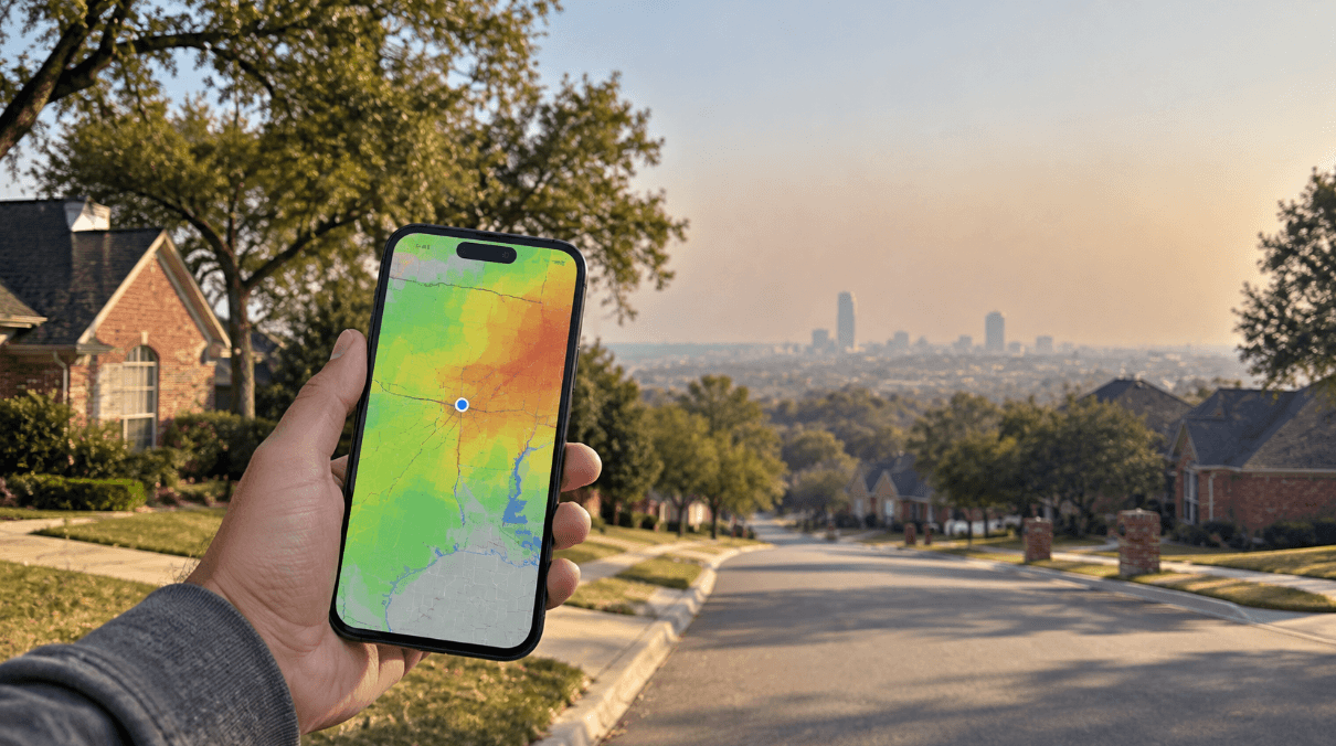 Check Today's Live Real Time Air Quality Index AQI Map in Norman, OK Now